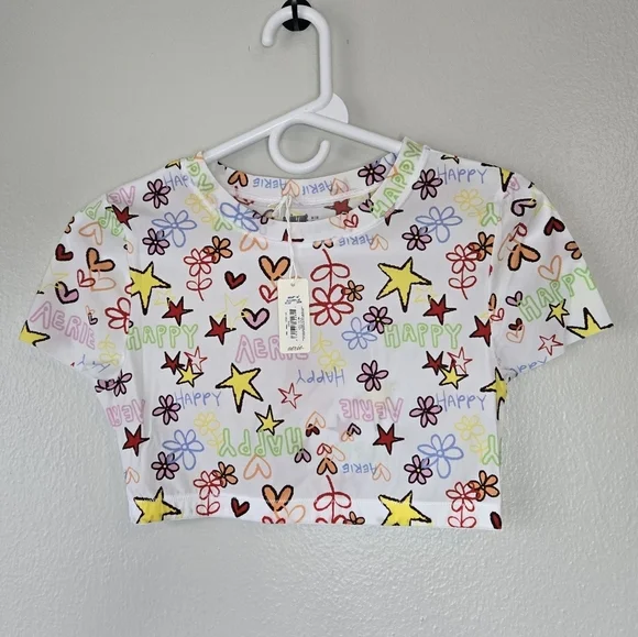 NWT Aerie Smoothez Crop Top - Picture 2 of 5